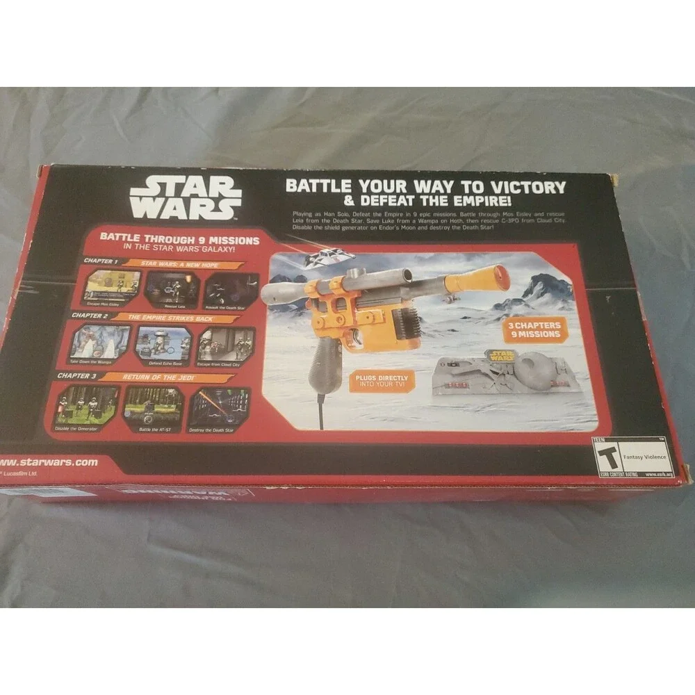 Star Wars Blaster Strike Plug & Play TV Game Gun A/V Jakks Pacific 2015 Working